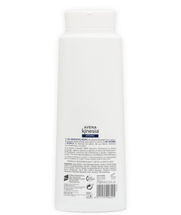 Avena kinesia Gel Emoliente Atopic Envío gratis