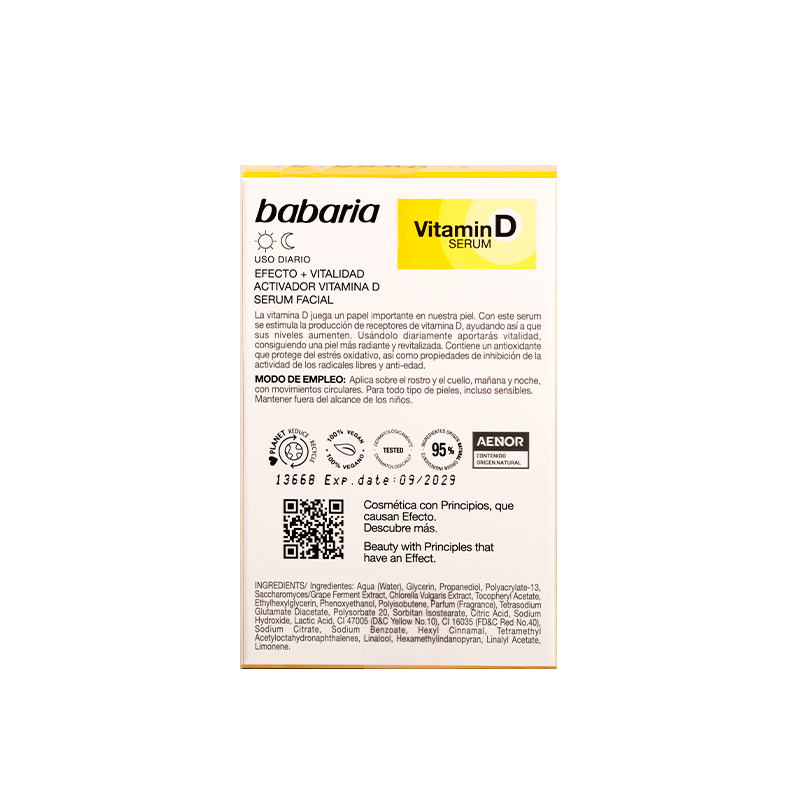 Babaria Serum Facial Microbiota Promoción por tiempo limitado