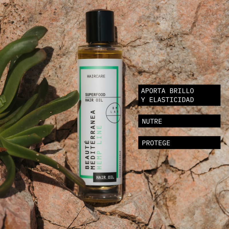 Beauté mediterranea Superfood Hairoil con aceite de Cáñamo y de Abisinia Último día
