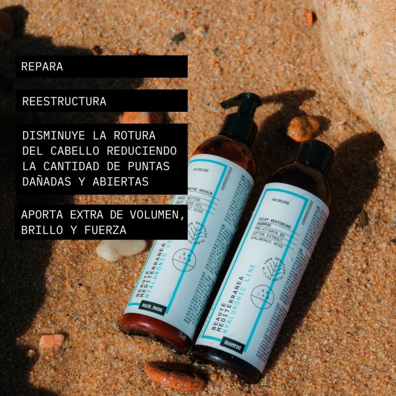 Beauté mediterranea Repairing Hair Pack con ácido hialurónico sin sulfatos Limitado a 3 días