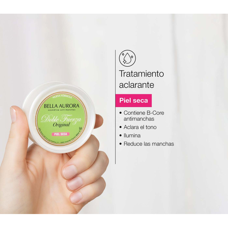 Bella Aurora Doble Fuerza para piel seca. Crema aclarante COMPRAR AHORA