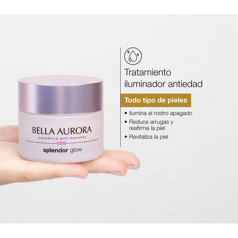 Bella Aurora Splendor Glow Día. Tratamiento iluminador antiedad 2025