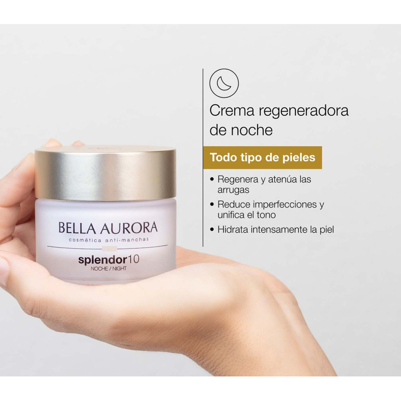 Bella Aurora Splendor 10 Crema antiarrugas de noche. Regenerador de noche Outlet