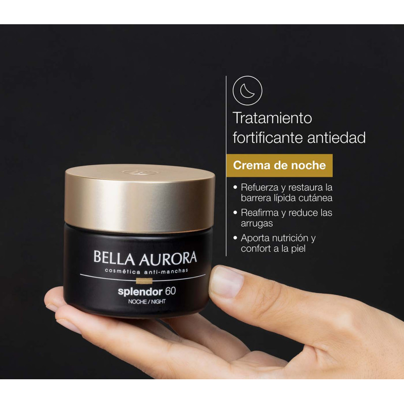 Bella Aurora Splendor +60 Crema de noche. Tratamiento fortificante antiedad Gran oferta