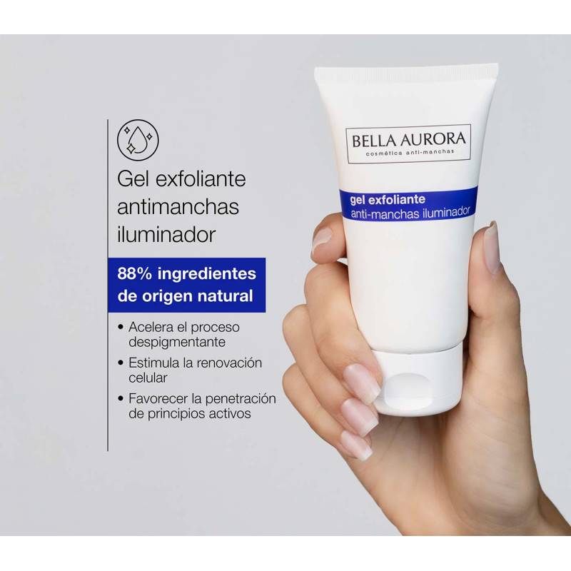Bella Aurora Gel exfoliante antimanchas e iluminador Solo queda un día
