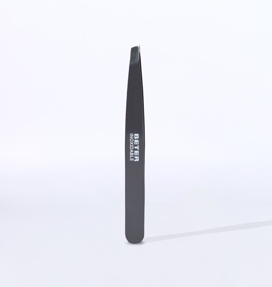 Beter Pinza de depilar punta oblicua inoxidable esmaltada Descuento por venta flash