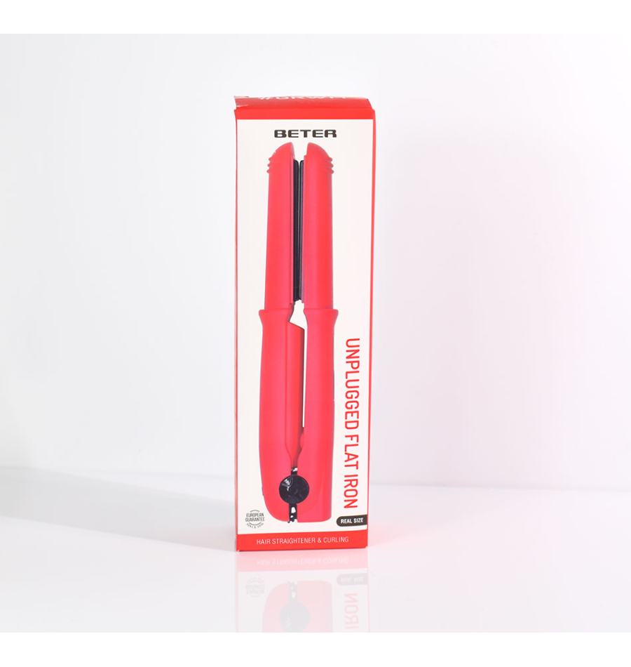 Beter Plancha de cabello inalámbrica GRWM- Rojo Últimos 3 días