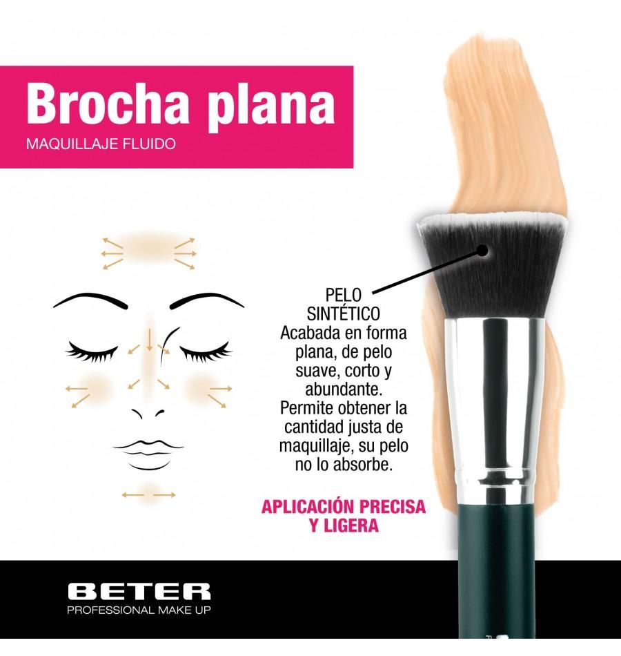 Beter Brocha maquillaje fluido. Pelo sintético Venta caliente