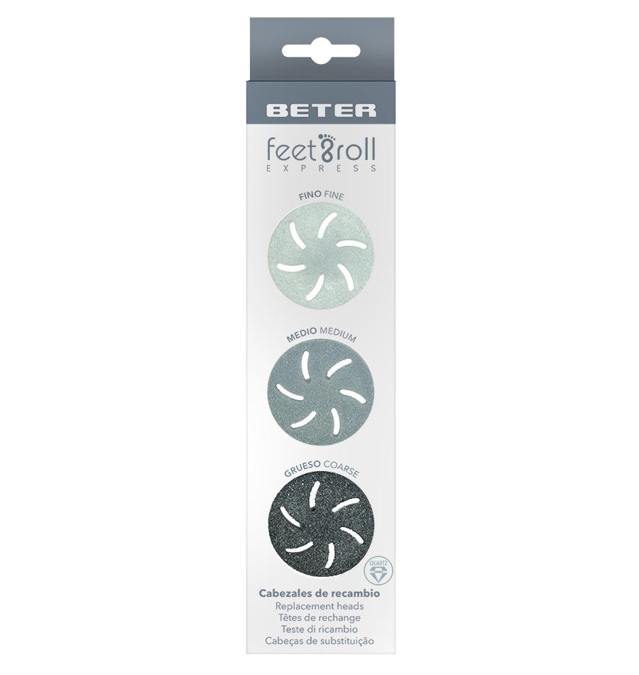 Beter Cabezales de cuarzo de recambio Feet&Roll Express 2025