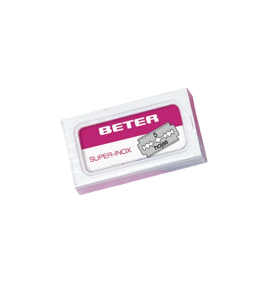 Beter Estuche de 5 hojas de afeitar inox