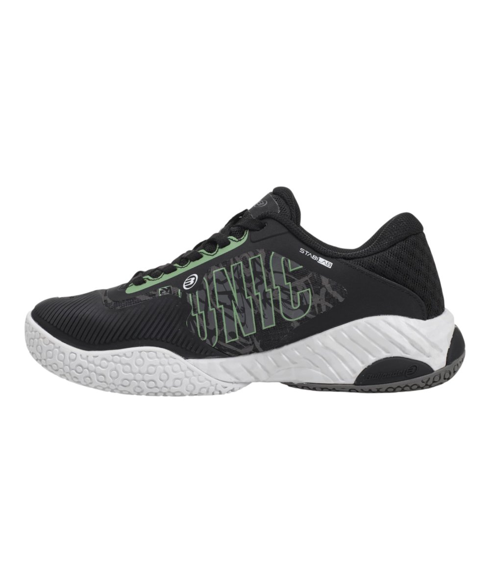 Bullpadel ZAPATILLA BULLPADEL IONIC W 25V NEGRO Y VERDE Precio de fábrica