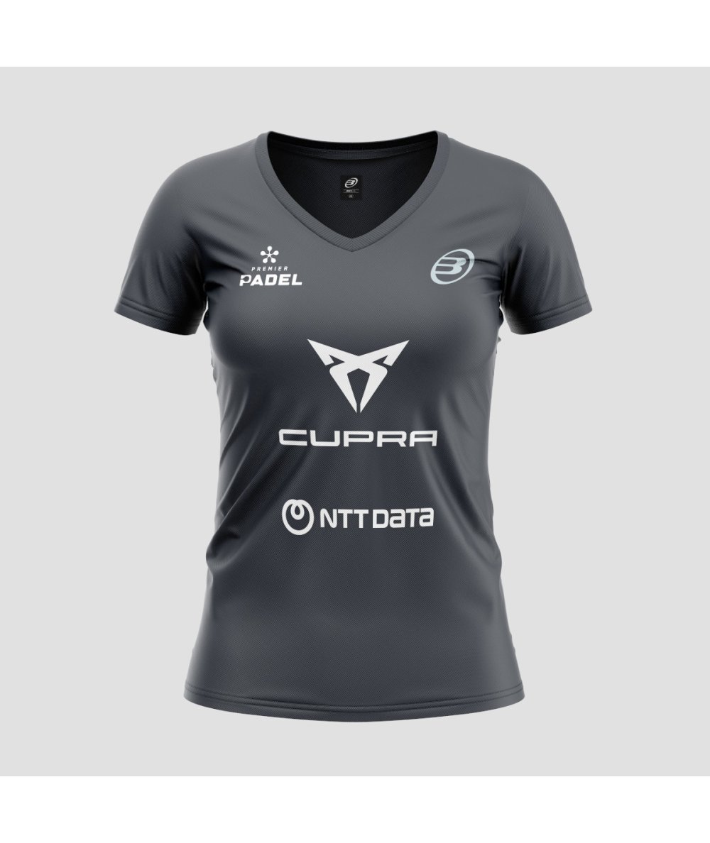 Bullpadel CAMISETA BULLPADEL LARDA TF DF NEGRO Precio ultrabajo