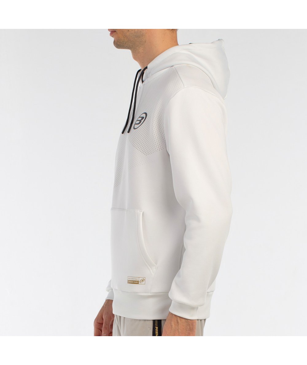 Bullpadel SUDADERA BULLPADEL BAQUE BLANCO ÚLTIMAS EDICIONES