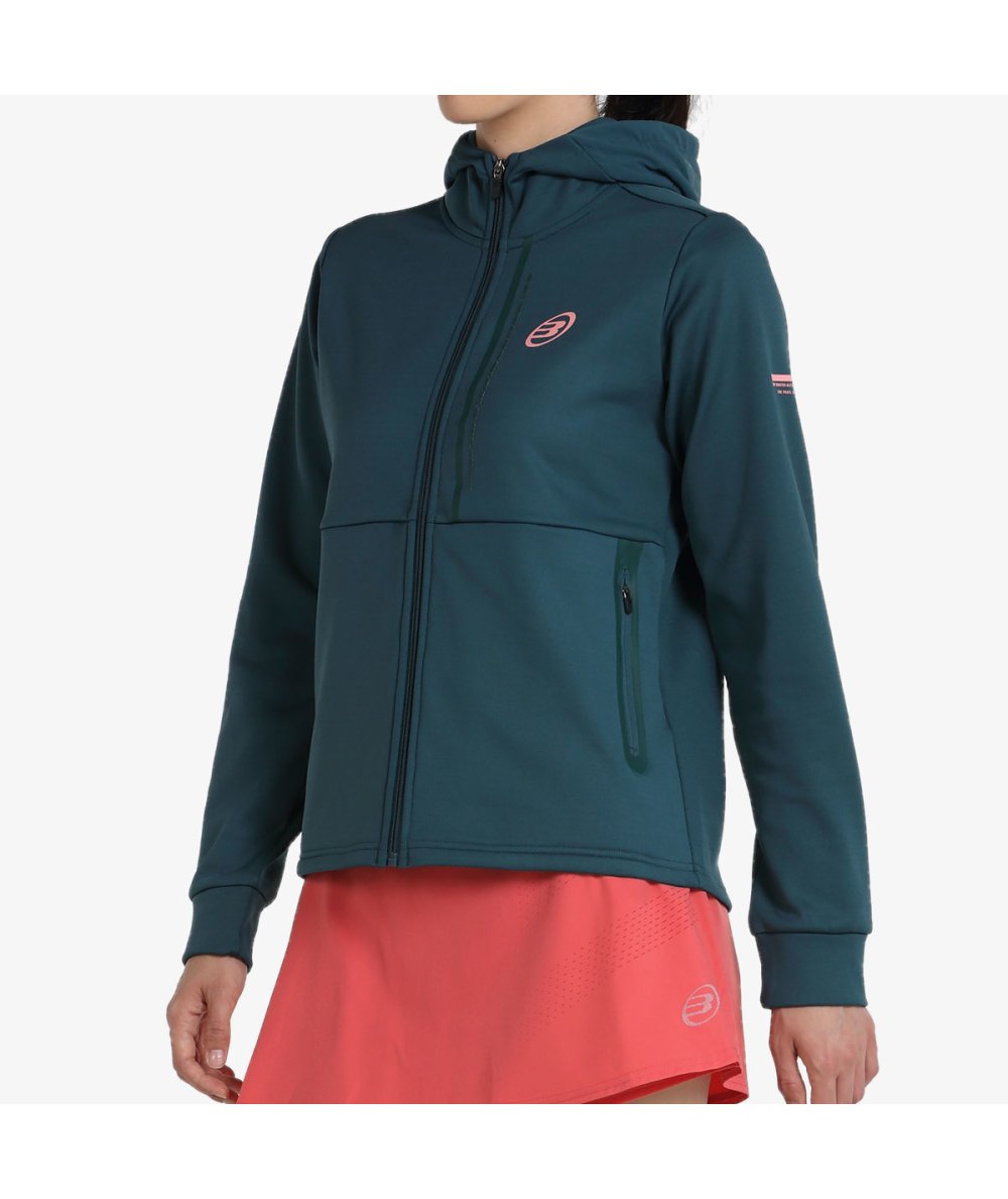 Bullpadel SUDADERA BULLPADEL IRENE VERDE BOSQUE Oferta exclusiva