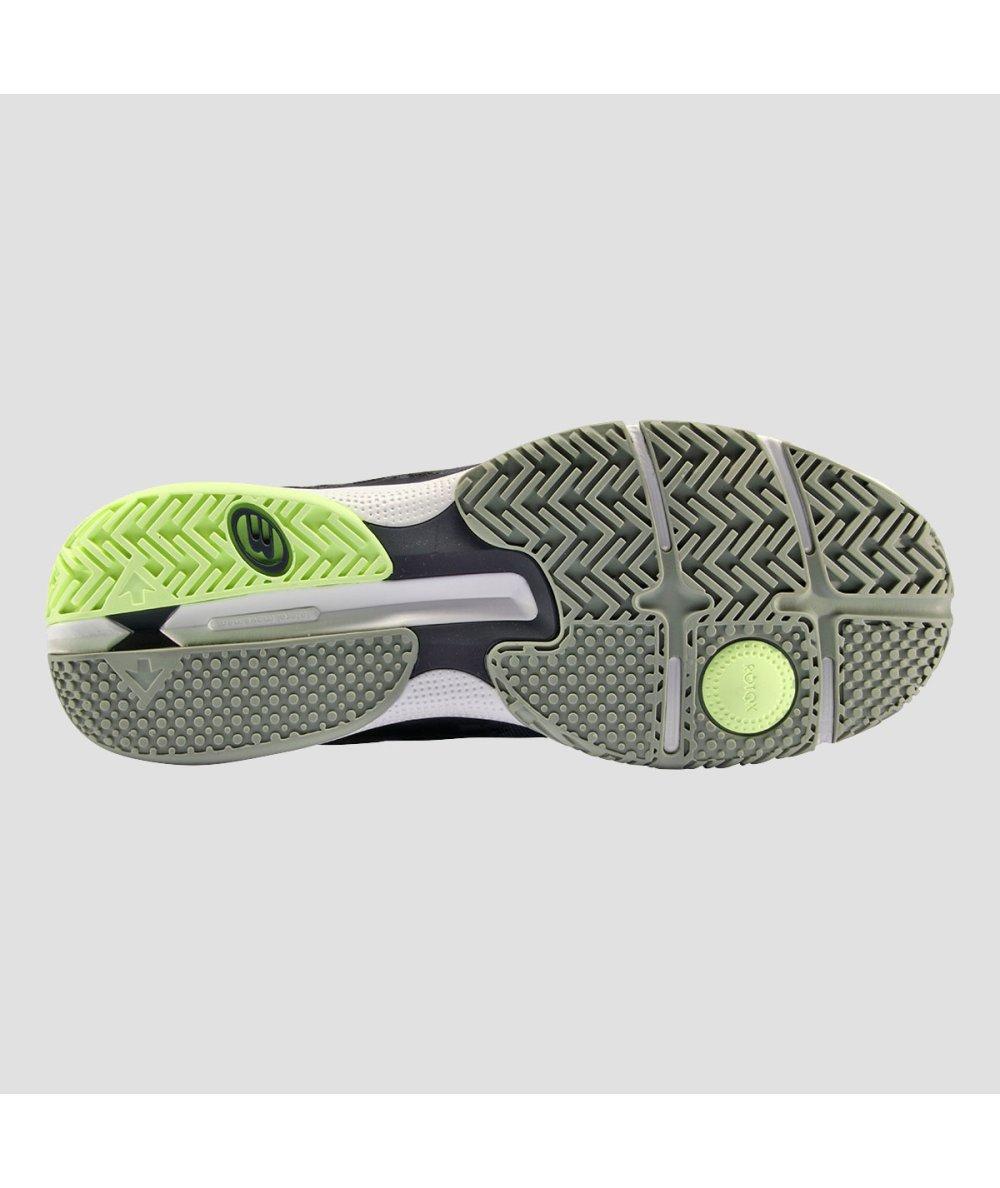 Bullpadel ZAPATILLA BULLPADEL FLOW 24V NEGRO/EUCALIPTO Devoluciones gratuitas