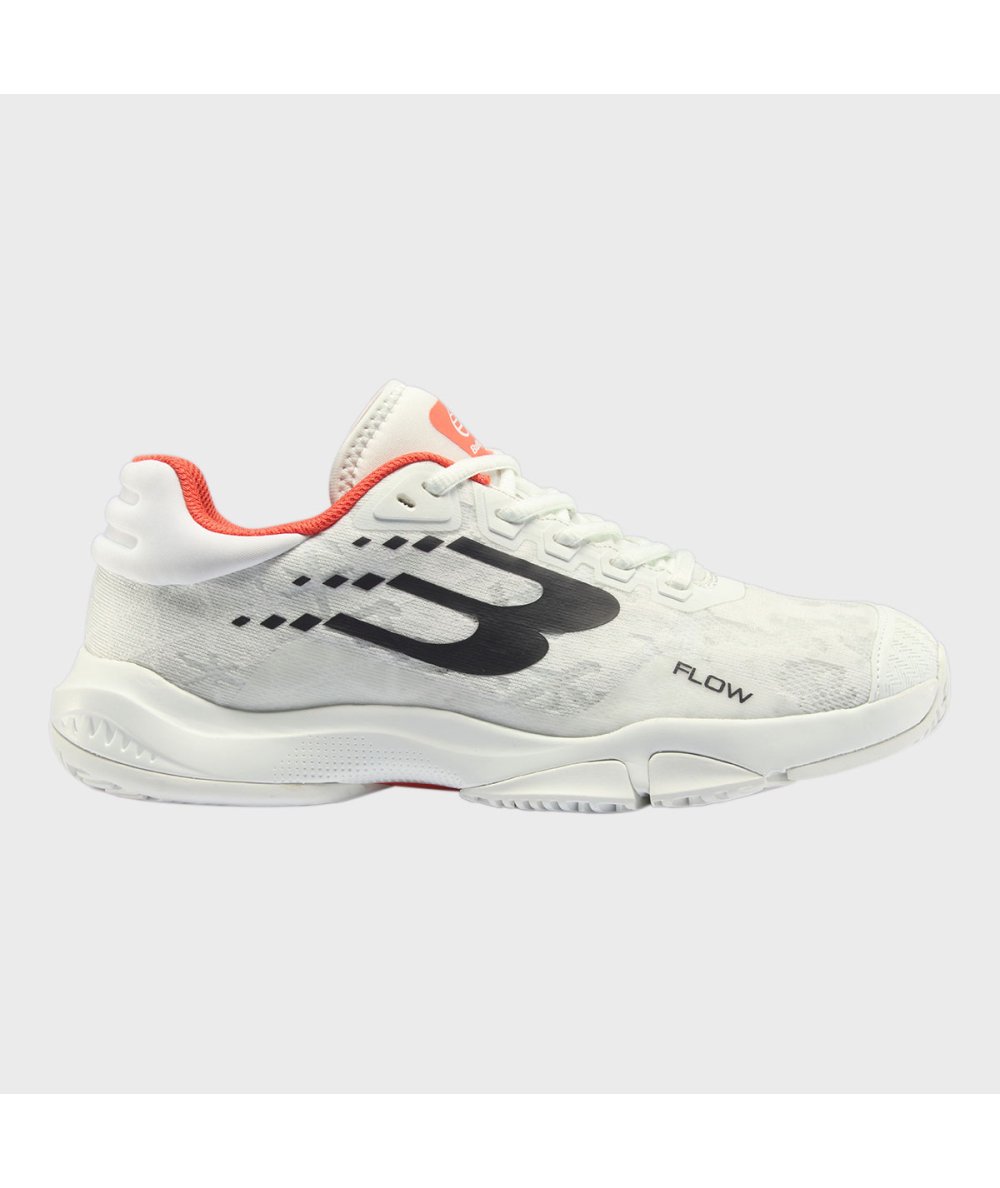 Bullpadel ZAPATILLA BULLPADEL FLOW 24I BLANCO Y NARANJA