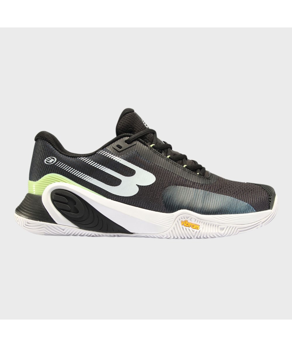 Bullpadel ZAPATILLA BULLPADEL HACK VIBRAM 24I NEGRO Y VERDE