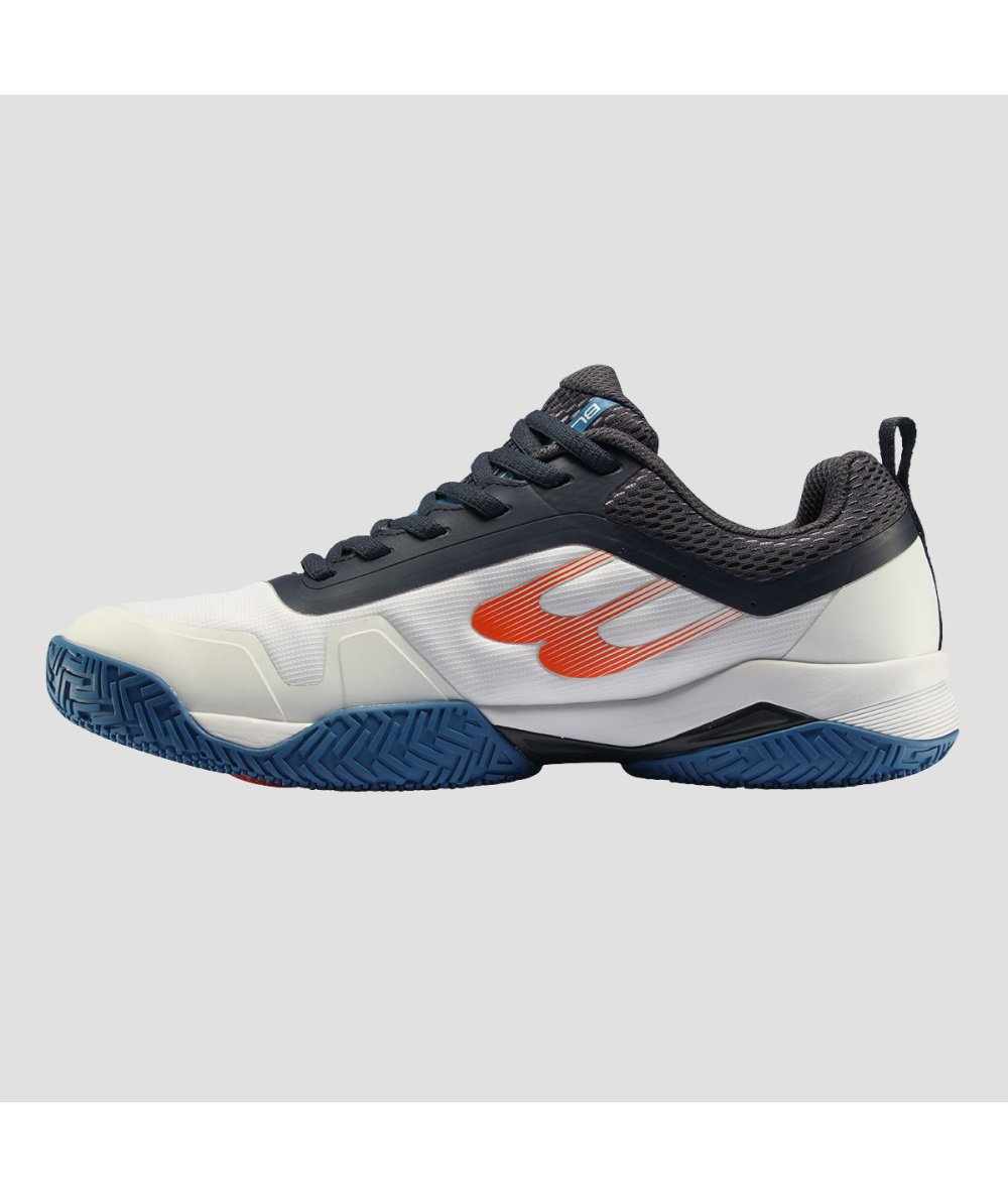 Bullpadel ZAPATILLA BULLPADEL PERFORMANCE HYBRID 24V BLANCO/AZUL MARINO Rebajas de fin de temporada