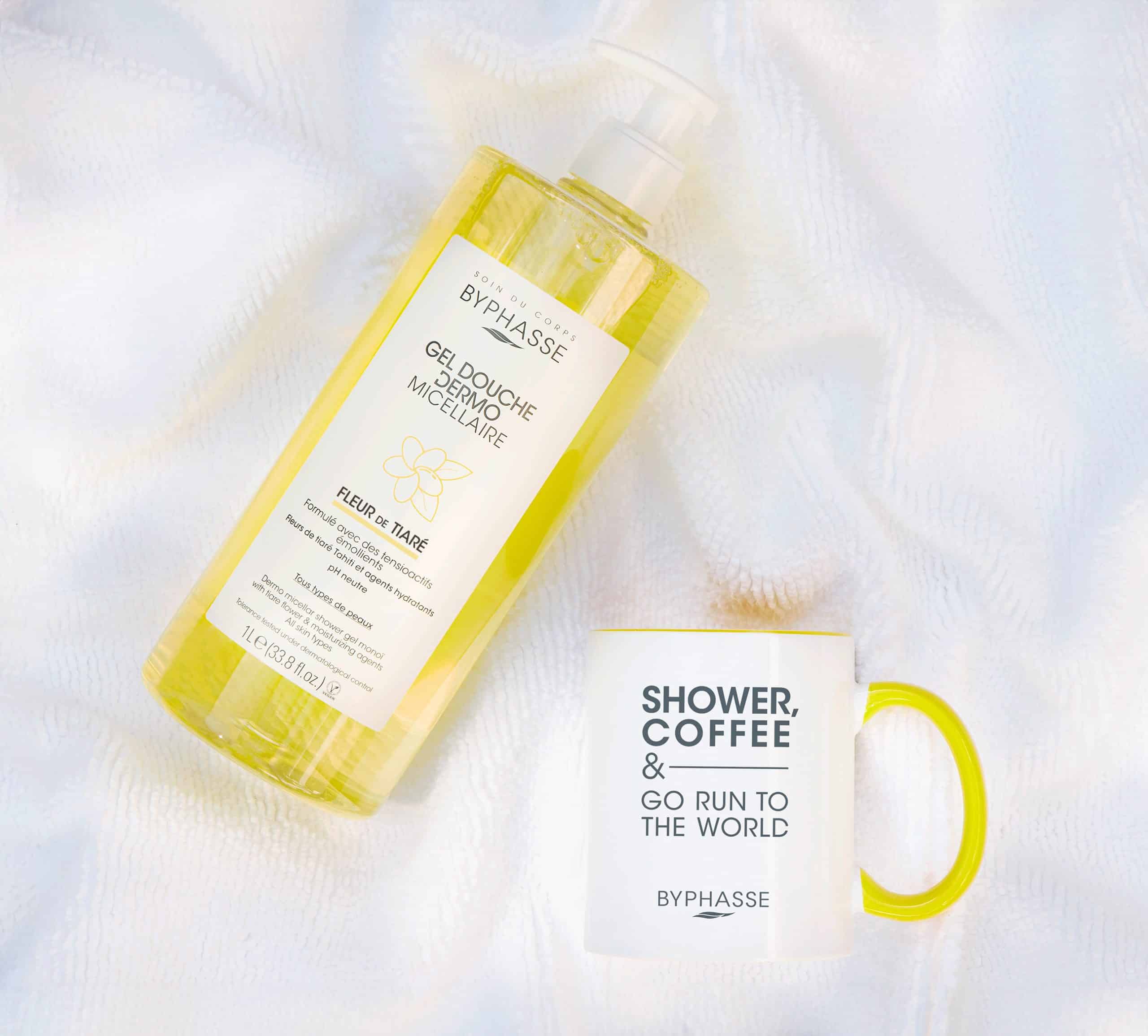 Byphasse DERMO MICELLAR SHOWER GEL TIARE FLOWER 1L Outlet