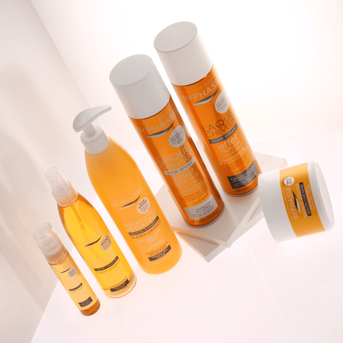 Byphasse HAIR SPRAY KERATIN NATURAL EFFECT 400ML Oferta especial de fábrica