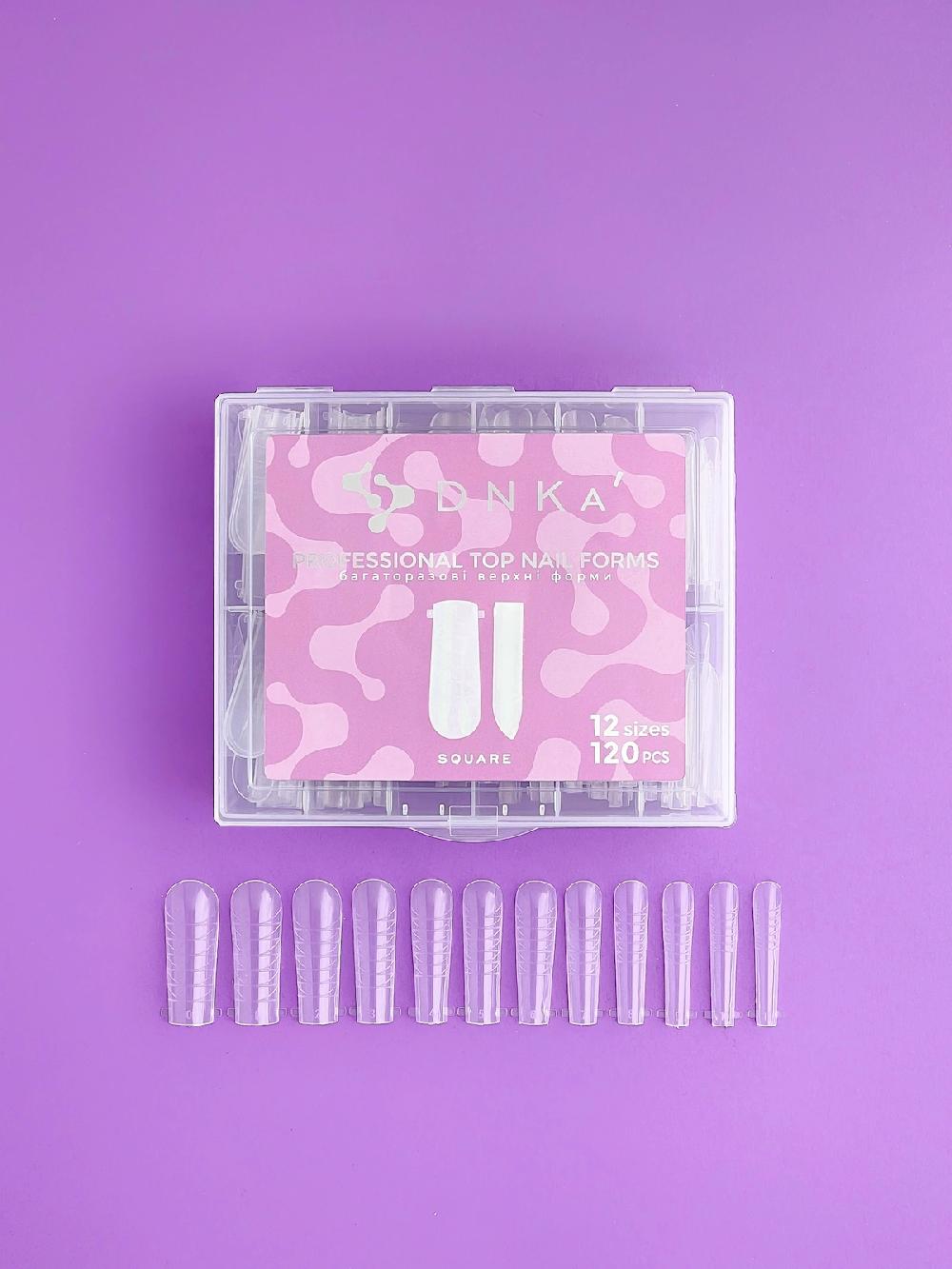 Dessata Professional Top Nail Forms DNKa’ Square 120 pcs Limitado a 3 días