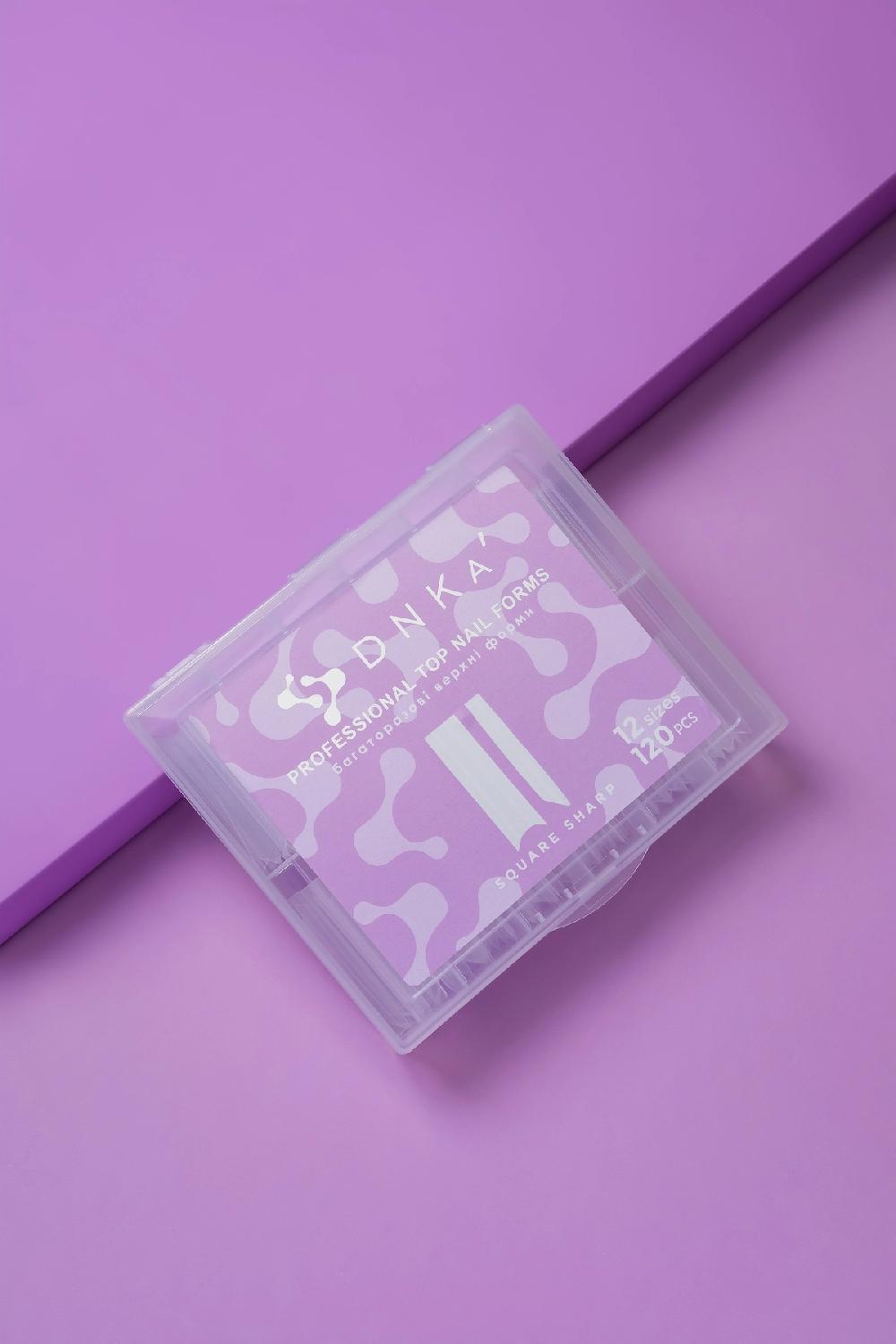 Dessata Professional Top Nail Forms DNKa’ Square Sharp 120 pcs Ahorra y exporta