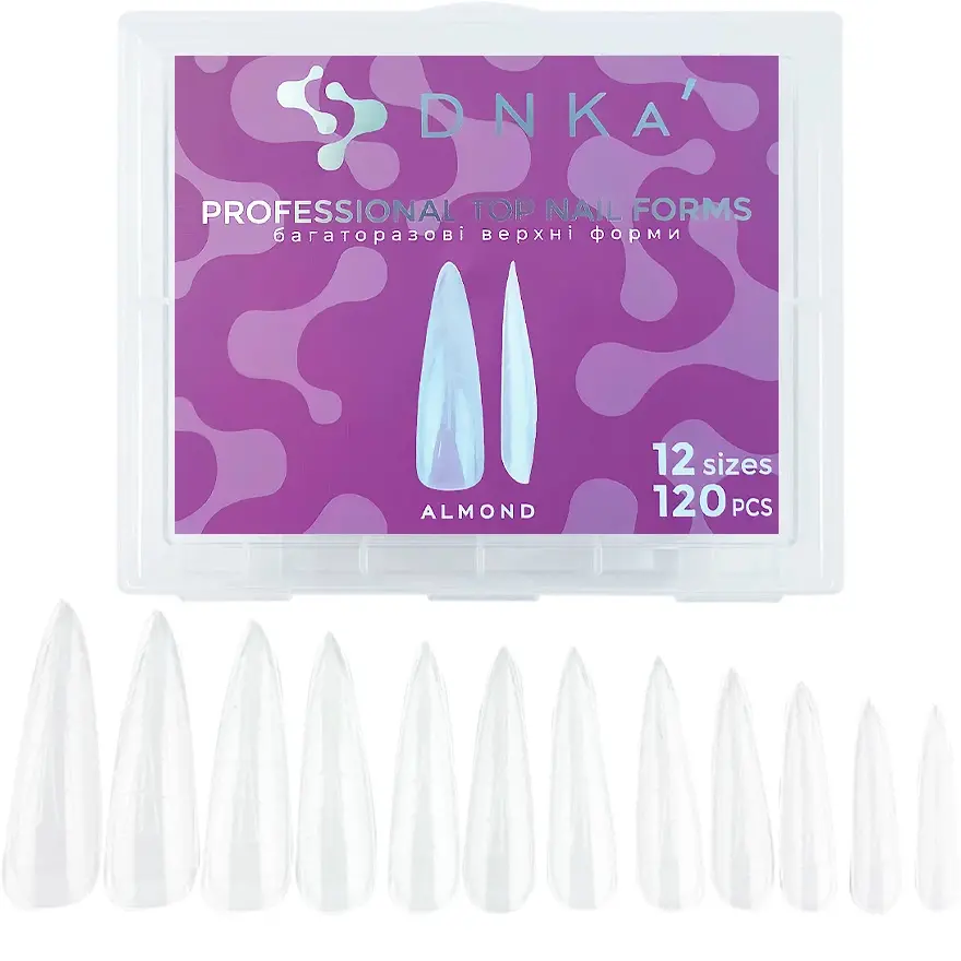 Dessata Professional Top Nail Forms DNKa’ Almond 120 pcs