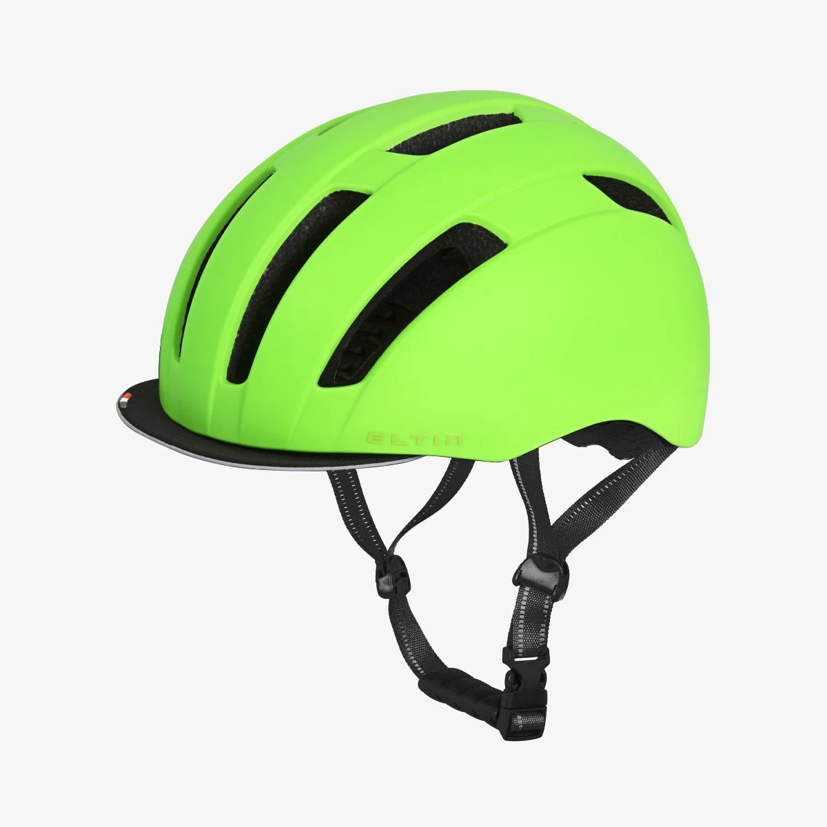 Eltin Casco de Bici Urbana Bliss Verde flúor mate Descuento por venta flash