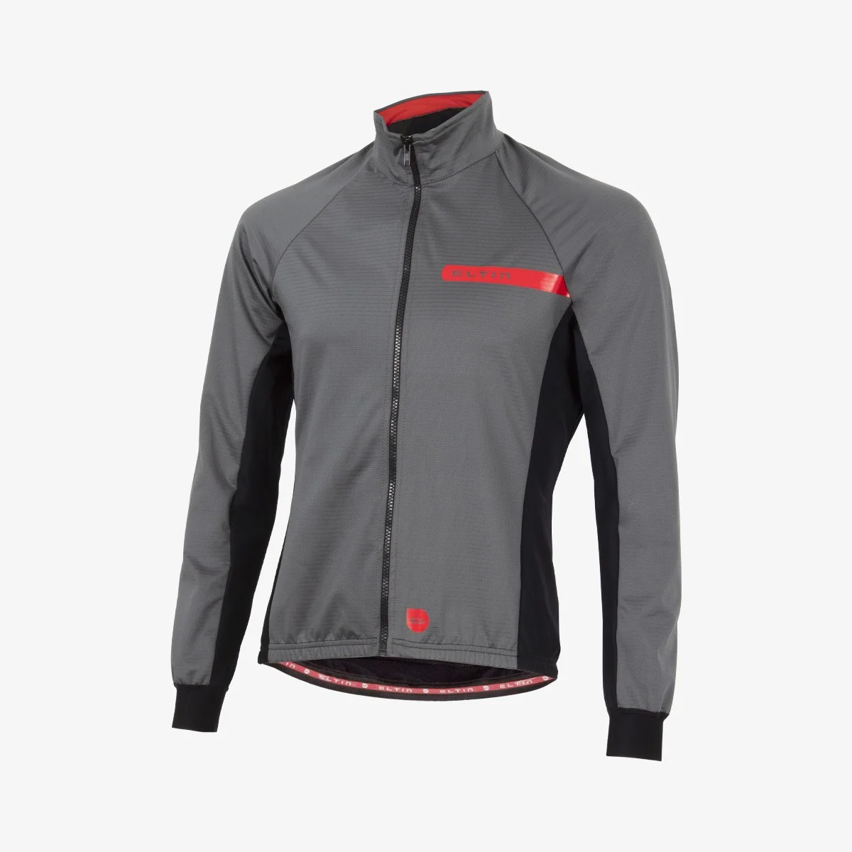Eltin Chaqueta Ciclismo Unisex Malefic Gris Negra y Roja Ofertas especiales