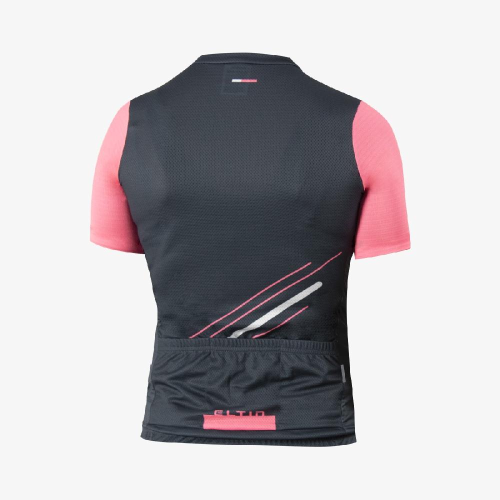 Eltin Maillot Mujer Glorious Manga Corta Gris antracita y Rosa Rebajas de fin de temporada