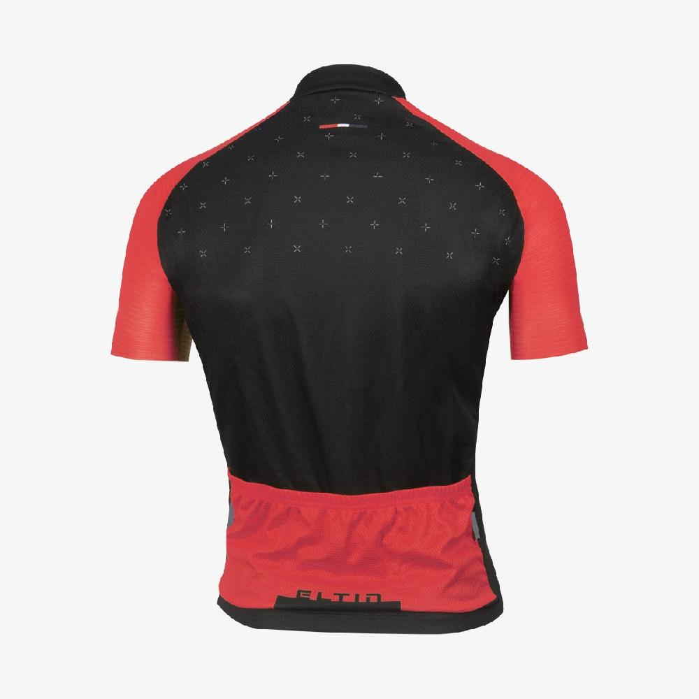 Eltin Maillot Ciclismo Resistance Negro y Rojo Outlet