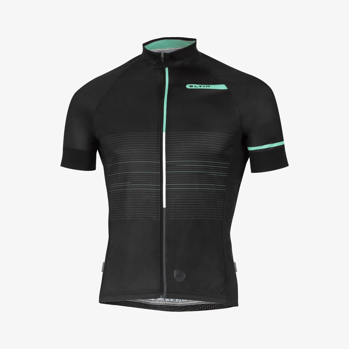 Eltin Maillot Ciclismo Futurism Negro y Cian Venta caliente