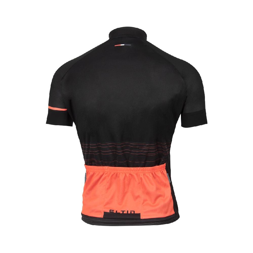 Eltin Maillot Ciclismo Futurism Negro y Coral En oferta