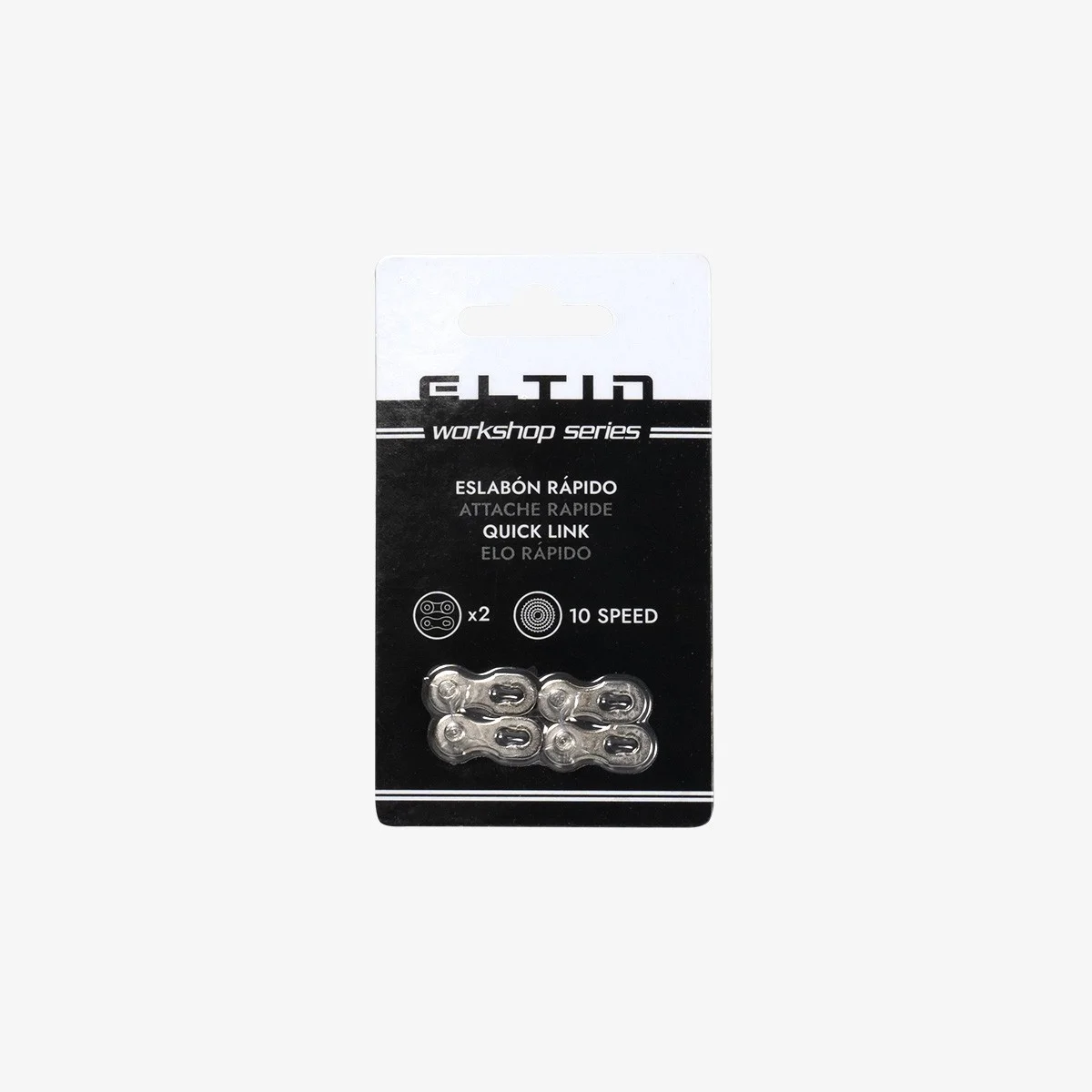 Eltin Pack 2 Eslabones rápidos para Cadena 10 Velocidades plata Outlet