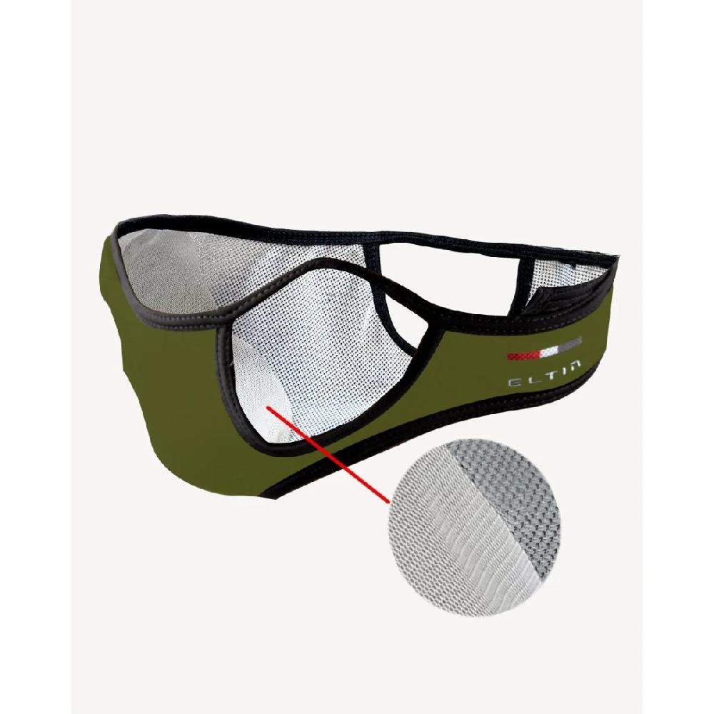 Eltin Mascarilla Deportiva Reutilizable Negro y Verde oliva Gran oferta