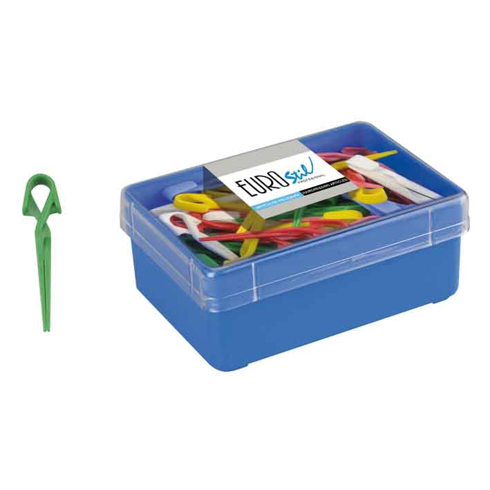 Eurostil CAJA 5 DNS.PINZA PLASTICO PEQ