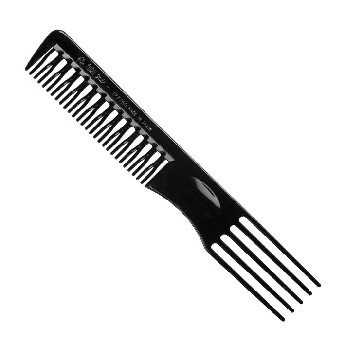 Eurostil PEINE AHUECADOR CURVADO NEGRO 19 CM