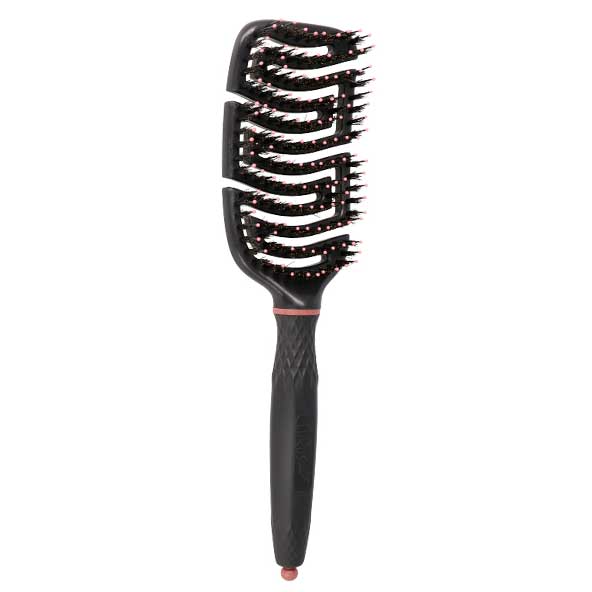 Eurostil Cepillo flexible de doble púa negro