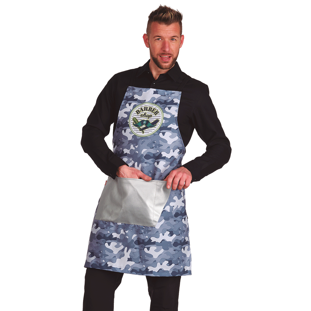 Eurostil DELANTAL BARBERO BOLSILLO PLATEADO LACLA Tienda