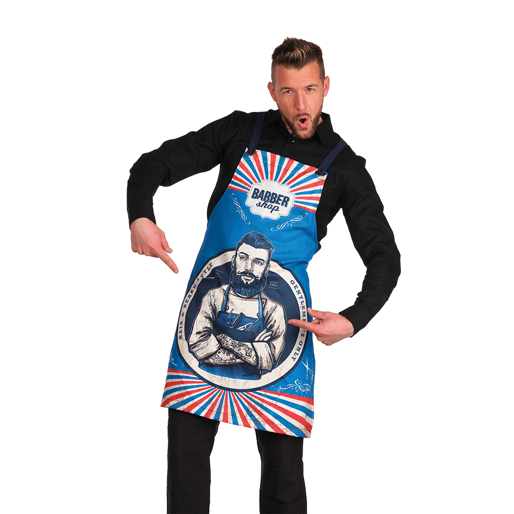 Eurostil DELANTAL BARBERO AZUL
