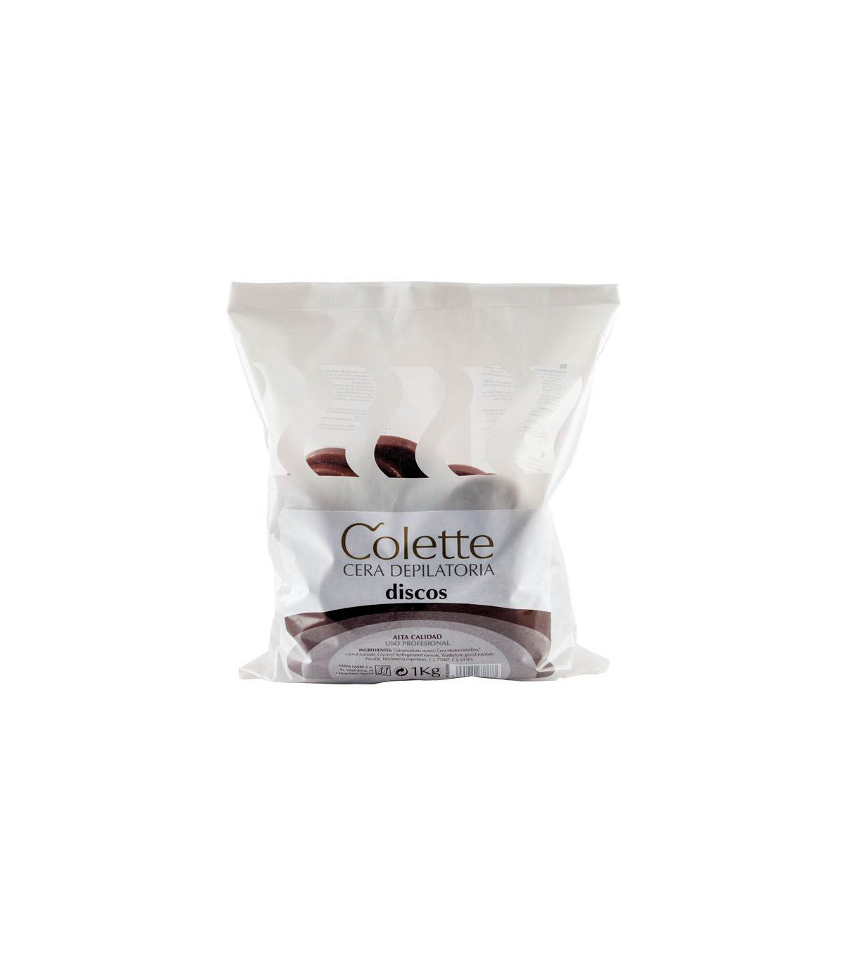 Fama fabre CERA COLETTE EN DISCOS CHOCOLATE-B/1KG
