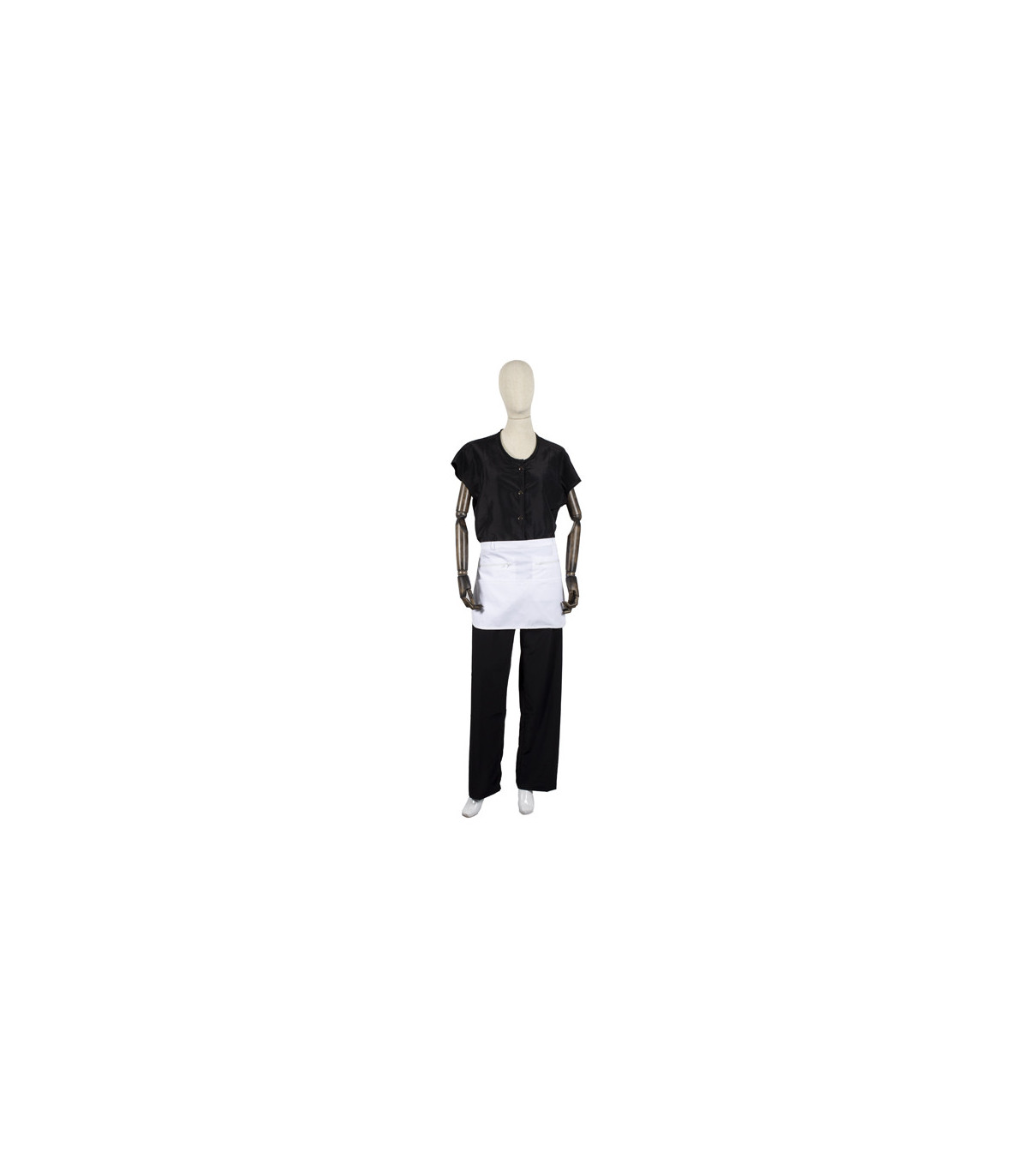 Fama fabre DELANTAL CREMALLERAS BLANCO
