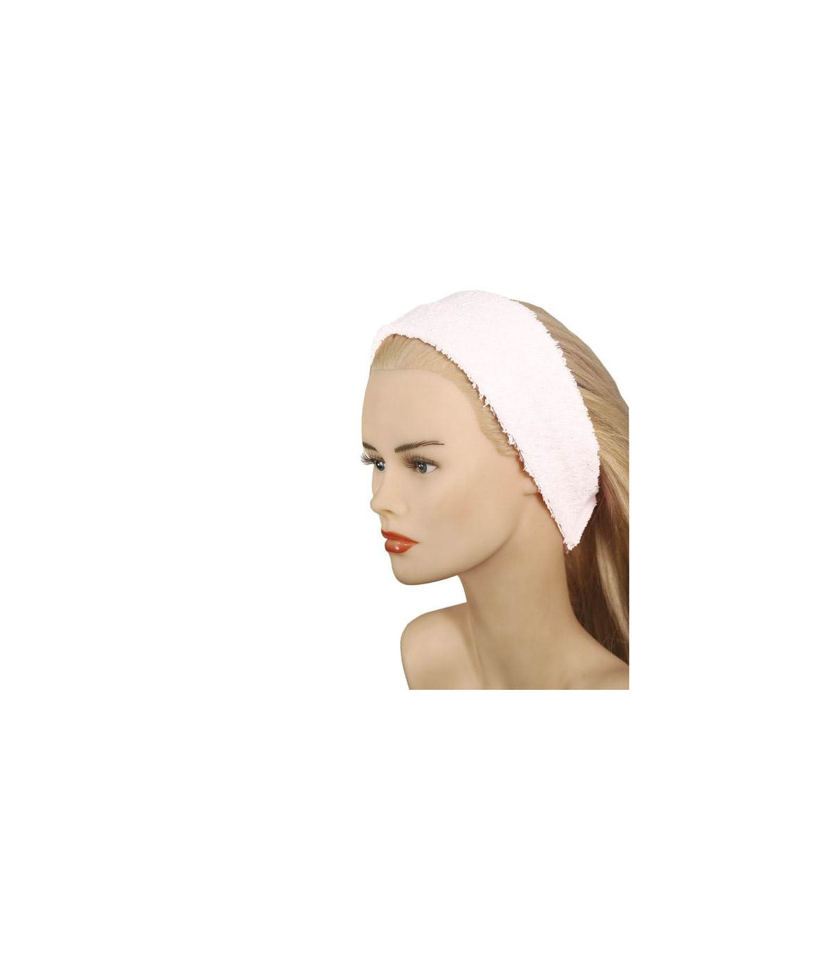Fama fabre TURBANTE RIZO CIERRE VELCRO BLANCO ALGODÓN