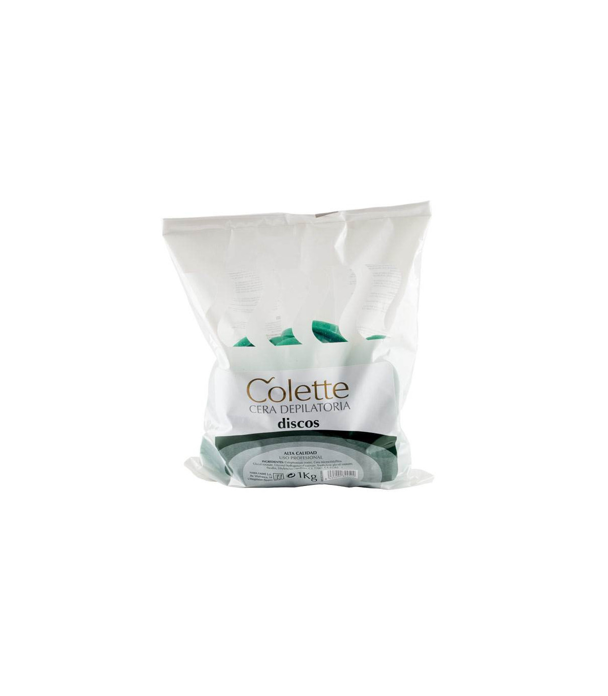 Fama fabre CERA COLETTE EN DISCOS VERDE - B/1 KG