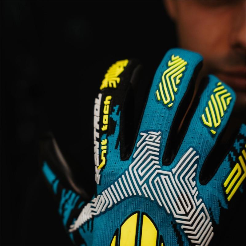 Ho soccer Guante SSG Kontrol Knit Tech Black Turquoise Última moda
