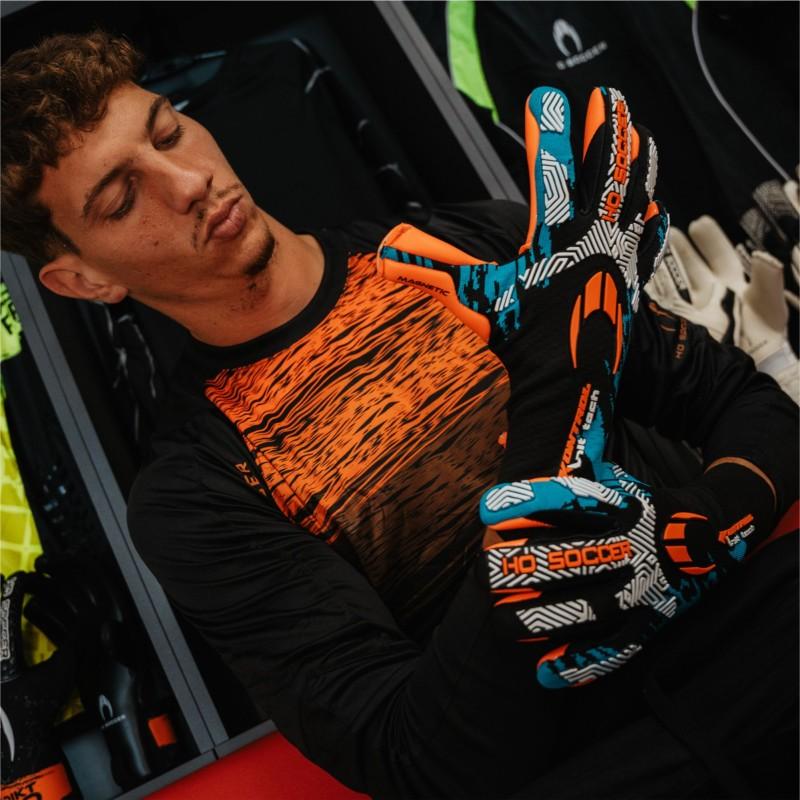 Ho soccer Guante Kontrol Knit Tech II Orange-Turquoise Rebajas online