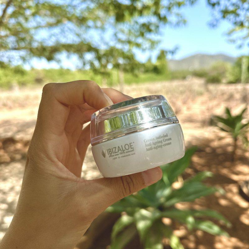 Ibizaloe ▷ Crema antiedad de aloe vera SPF15 50ML En oferta