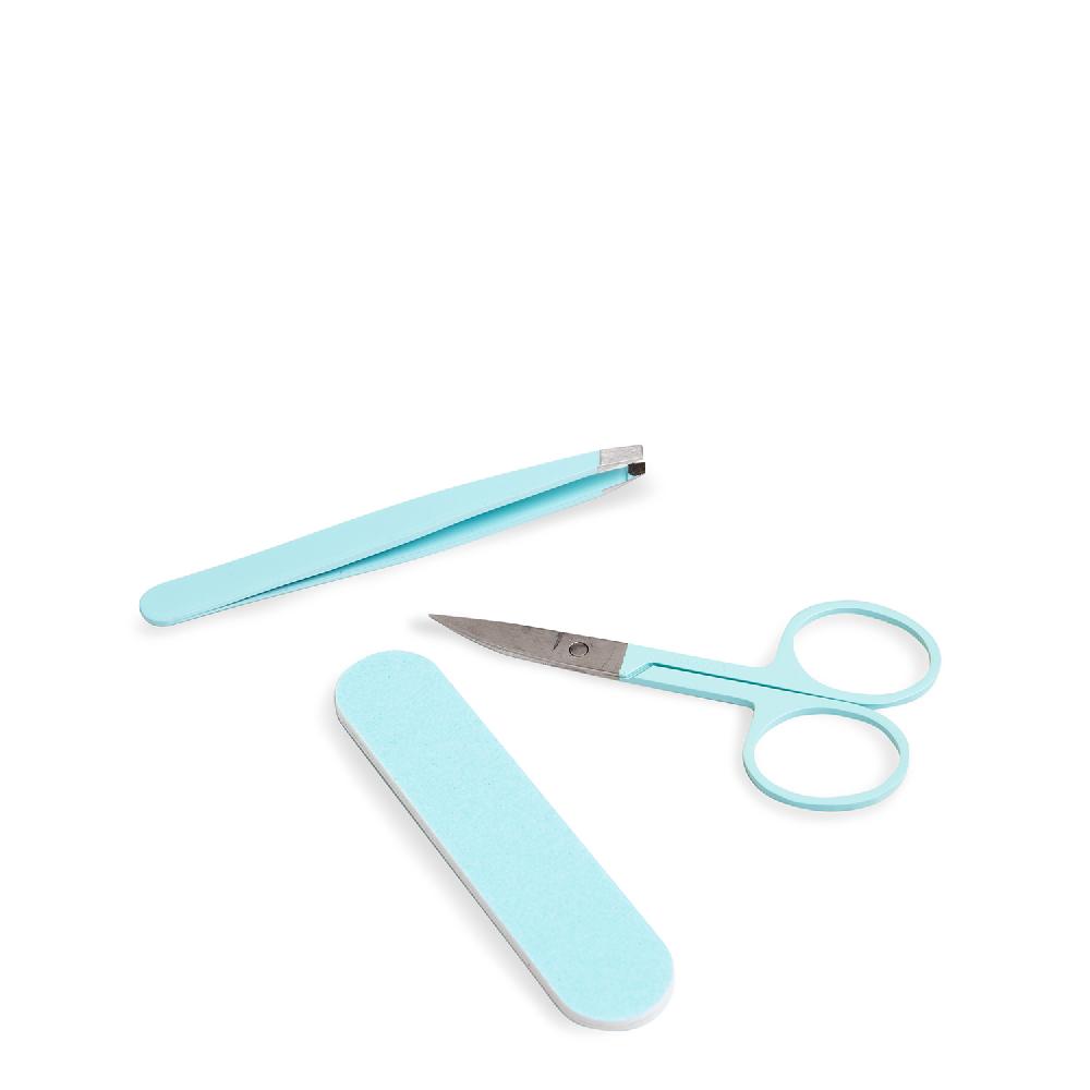 Idc institute Set con lima tijeras y pinzas. - IDC Institute Mejor oferta