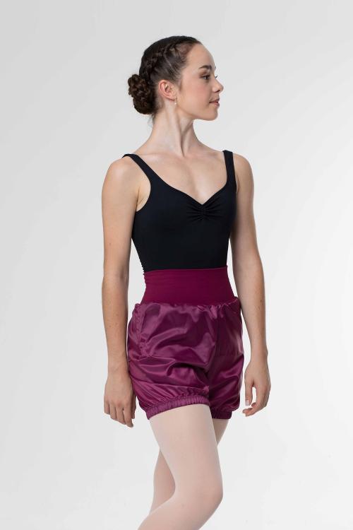intermezzo Shorts de calentamiento efecto sauna con bolsillos de Intermezzo para ballet ÚLTIMAS EDICIONES