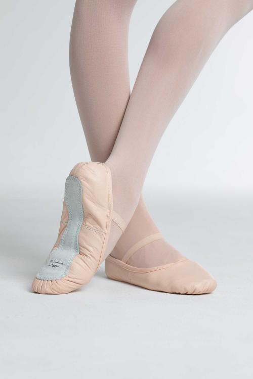 intermezzo Zapatillas de Ballet Intermezzo de media punta en piel rosa y suela entera Precio ultrabajo